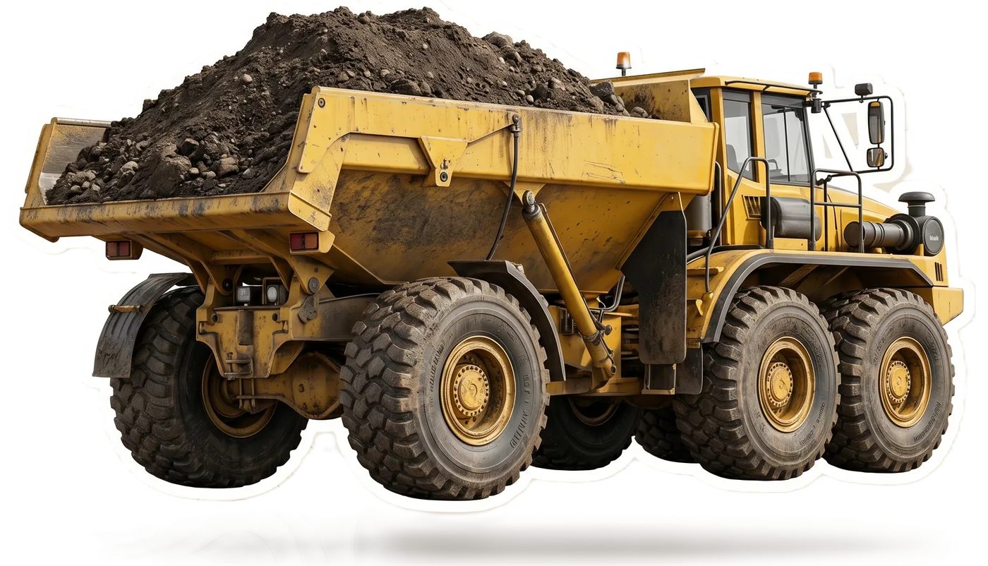 Loaded Dump Truck