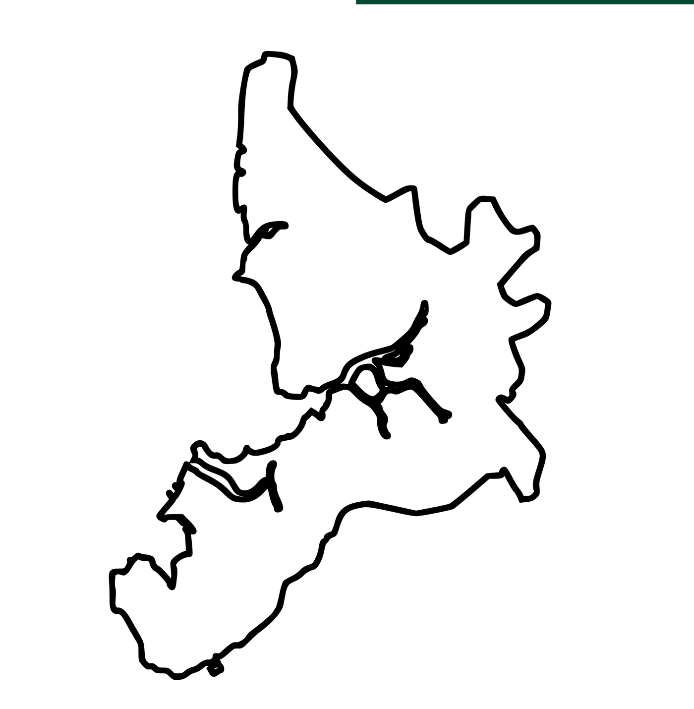 Navi Mumbai Map Outline
